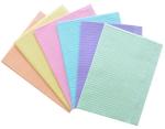 125pcs/Bag 2 Ply PE Film Disposable Paper Bibs Waterproof
