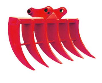 Buy cheap 200kg Excavator Brush Rake Durable Steel Construction Curved Tines Customized from wholesalers