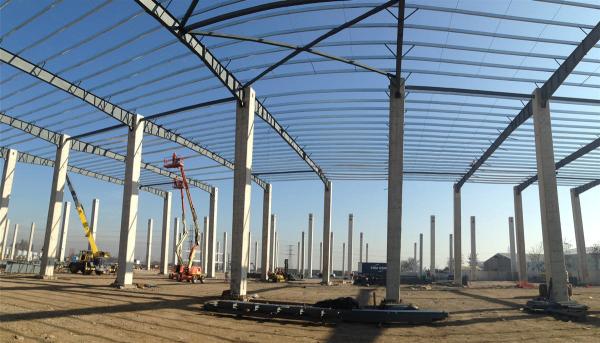 Quality Industrial Steel Structure Construction / Agricultural Metal Frame Structures for sale