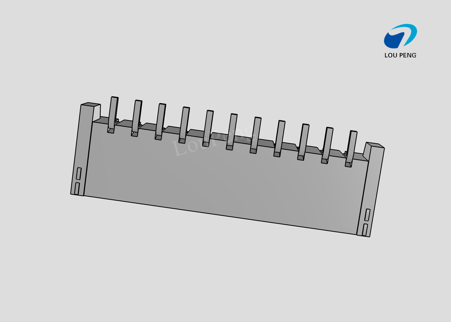 PCB Mount Header, Right Angle, Wire-to-Board, 11 Position, 2.0mm Pitch, Tin, Natural Housing Color, Shrouded / Solid,SMT