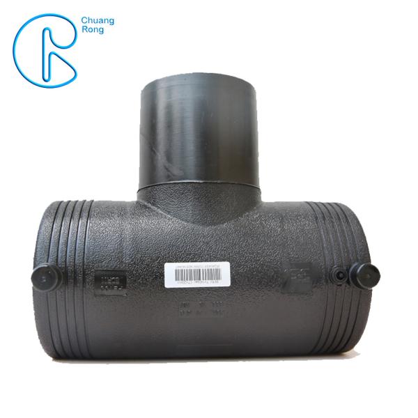 Injection Molding HDPE Electrofusion Fittings PN16 SDR11 PE100 Reducing Tee For