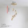Buy cheap Modern diamond crystal pendant lights living dining room bedroom kitchen indoor lighting(WH-NC-44) from wholesalers