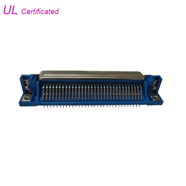Buy cheap 14 24 36 50 64 Pin Centronic PCB Right Angle Female Connector Certified UL from wholesalers
