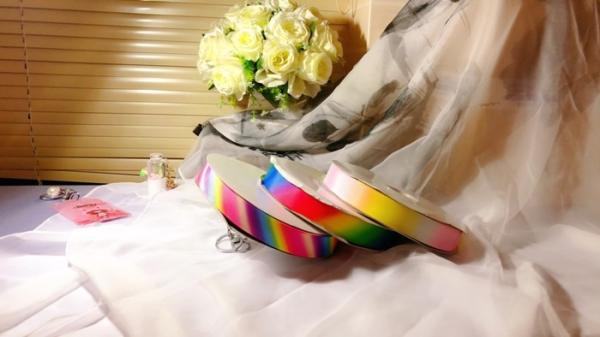 Buy cheap durable Rainbow Grosgrain Ribbon fashion design for Holiday Decoration from wholesalers