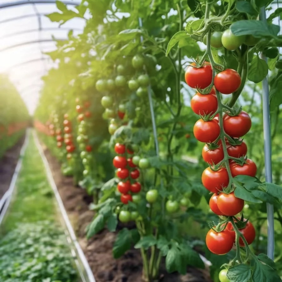 Water Pipe Tunnel Greenhouse for Tomatoes and Strawberries