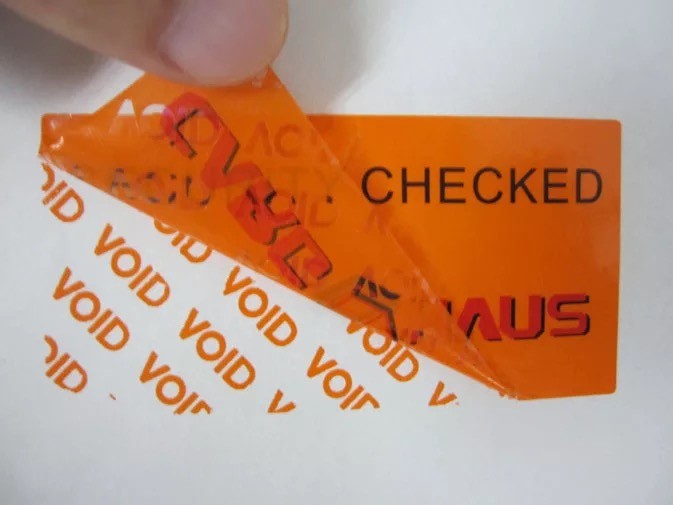 Environmentally Friendly Void Self Adhesive Security Labels Dot Matrix Hologram