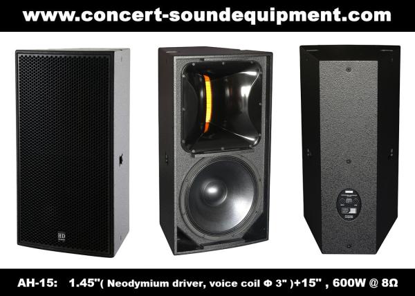 Buy cheap 600W Nightclub Sound Equipment , 1.4" + 15" Full Range Speaker For Show , Disco , Living Event And DJ from wholesalers