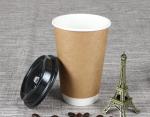 Disposable Thicken Black Coffee Lids , Safe Dome Switch Hot Drink Lids