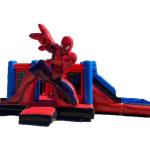 Attractive Spiderman Safe 3 In 1 Combo Bounce House Good Stitching