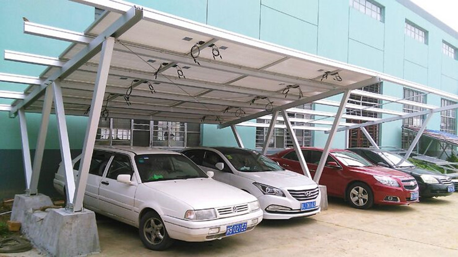 Solar parking steel structure Solar pv carport mounting brackets carport solar mounting system