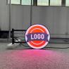 Buy cheap Circle logo led sign customized LED Logo Screen P4 round led display from wholesalers