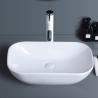 Buy cheap Ceramic Rectangular Vessel Bathroom Sink Porcelain White Scratch Proof Basin from wholesalers