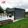 Buy cheap Motorized Waterproof Outdoor Garden Pergola 10" X 12" With Downpipe Size And RGB Light from wholesalers