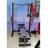 Buy cheap Home Gym Training Equipment Steel & Metal Bodybuilding Fitness Power Plate with Weight Bench Barbell Bar & Half Squat Rack from wholesalers