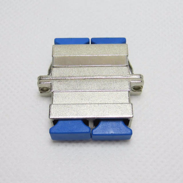 Beige Flange Sc-Sc Upc Fiber Optic Adapter For FTTX