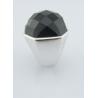 Buy cheap 925 Silver White Black Agate Rings For Women Sterling Silver Thumb Rings Unique Sterling Silver Rings from wholesalers