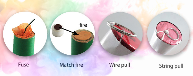 60 Seconds Rainbow Smoke Bombs , Colorful Handheld Coloured Smoke Flares