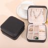 Buy cheap Multiple Compartments PU Leather Travel Jewelry Organizer Box Zipper Bag from wholesalers