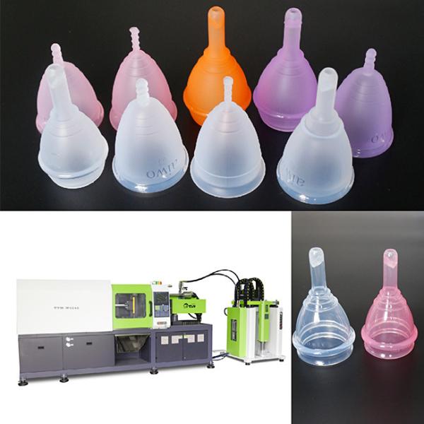Reusable Silicone Injection Molding Machine , Soft Menstrual Period Cup 3d