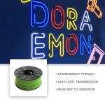 12mm Thickness Green Color 50 Meters Green LED Neon Silicone Strip
