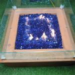 Safety Smokeless Patio Gas Firepit Outdoor Propane Fire Pits 800*800*400mm