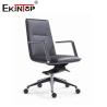 Buy cheap Black Leather Chair with Armrests Swivel and Height Adjustment from wholesalers
