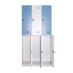 Six door Metal Clothes Cabinet Locker Steel Wardrobe Lockers