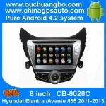 Ouchuangbo Car GPS DVD radio nav for Hyundai Elantra /Avante /I35 2011-2013
