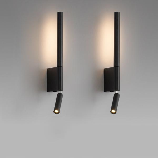 Buy cheap 350 Modern Adjustable Swing Arm Wall Lamp Black White Light for Bedroom Bedside House Reading Living Room Home Hallway from wholesalers