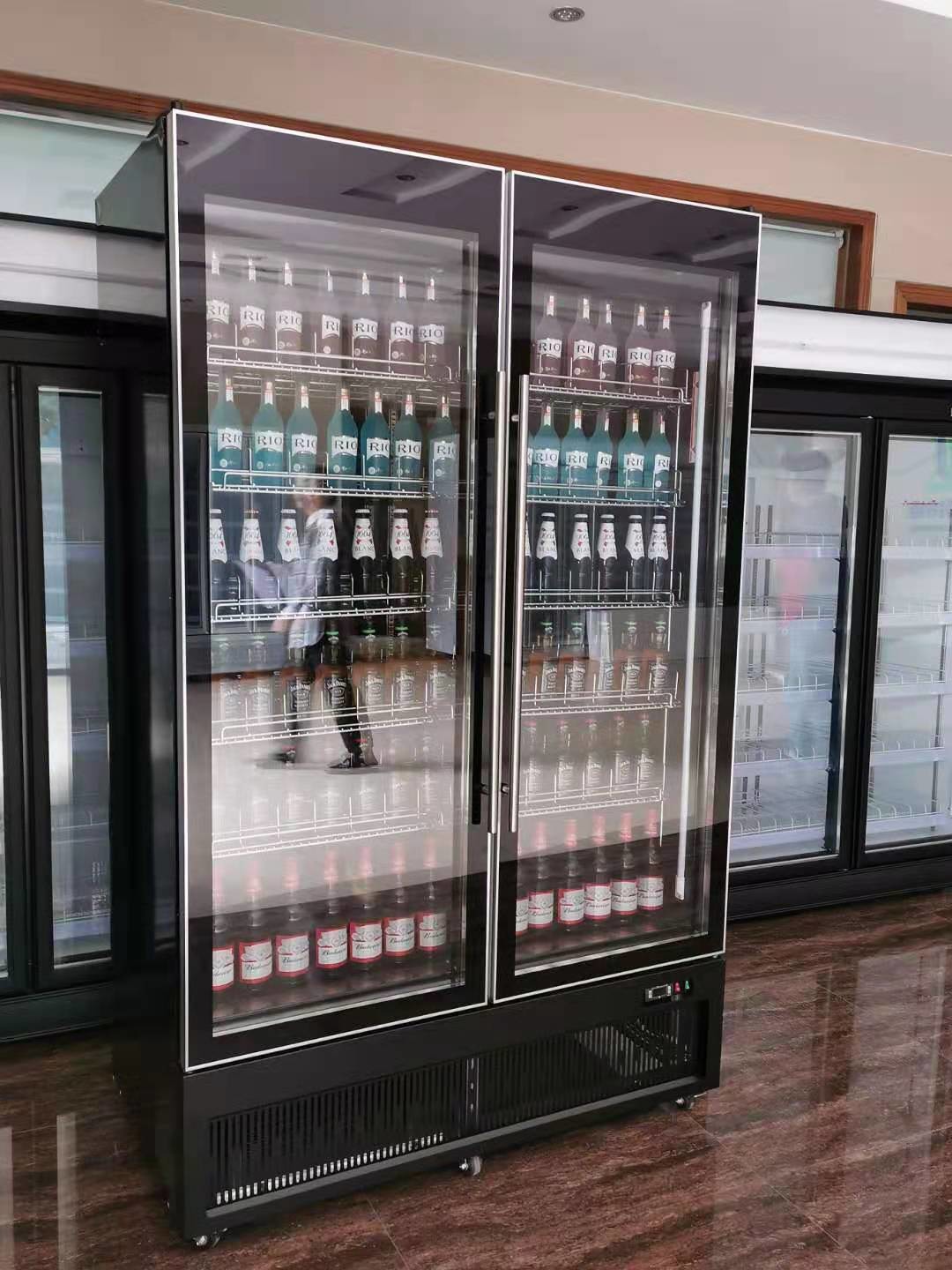 Glass Door Display Refrigerator Commercial Freezer Cabinet for Supermarket