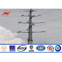Buy cheap Electrical Hot Dip Galvanized Steel Pole , Anticorrosive Power Line Pole product
