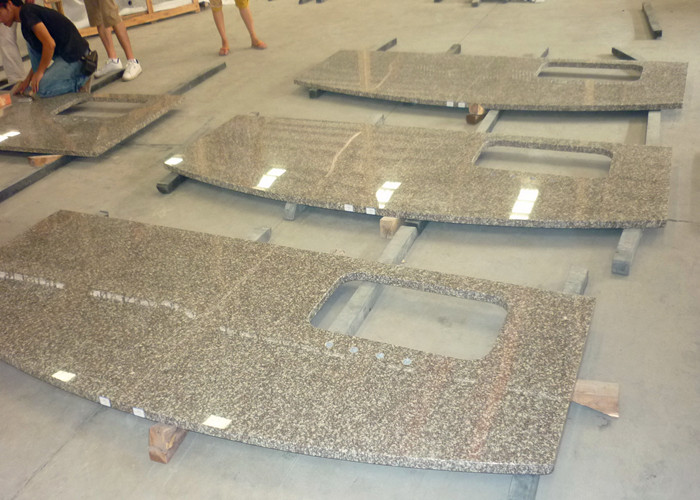 G664 Bainbrook Brown Granite Look Countertops With Rounded Corners