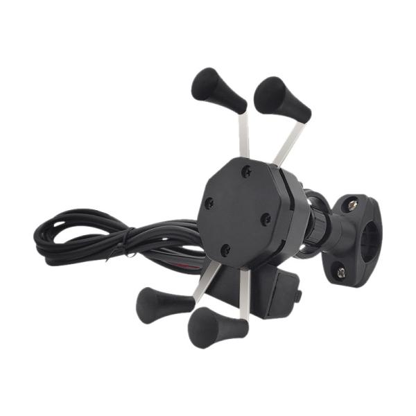 Buy cheap Black 5V 2.5A X Claw Motorcycle Phone Mount For Iphone 11 0.3KG from wholesalers