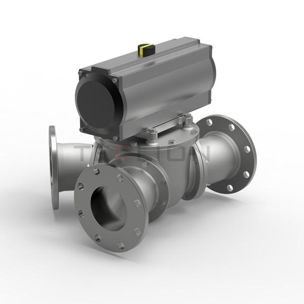 Buy cheap Full Bore Plunger Plug Pneumatic Diverting Gate Valves For Powders Or Granular Products from wholesalers