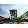 Buy cheap Commercial Water Park Slide Customized Fiberglass Material Steel Structure from wholesalers