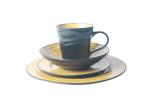Buy cheap Food Safety Glazed Stoneware Dinnerware Sets Crackle Design For Daily Use from wholesalers