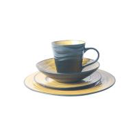 Buy cheap Food Safety Glazed Stoneware Dinnerware Sets Crackle Design For Daily Use product