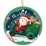 Customize Ceramic Anniversary Gift , Ceramic Hanging Ornaments UV Printing