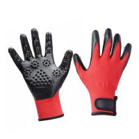 Buy cheap Rubber Pet Grooming Glove Hair Brush Bathing Massage For Dog / Cat / Horse product