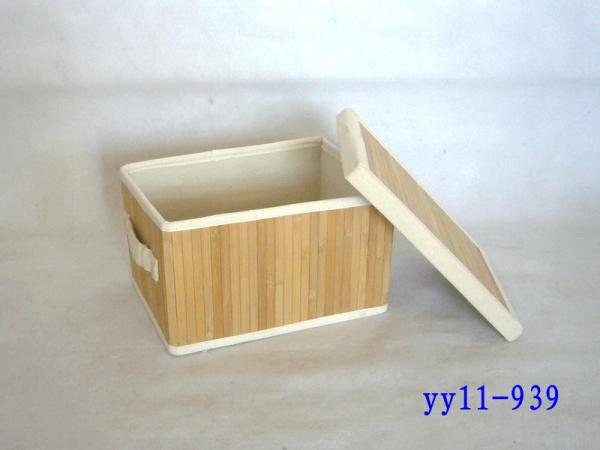 Buy cheap folding bamboo storage basket from wholesalers