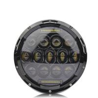 Buy cheap 7 Inch 75W LED Driving Lights 3200LM High Bream / 2000lm Low Beam Round Shape product