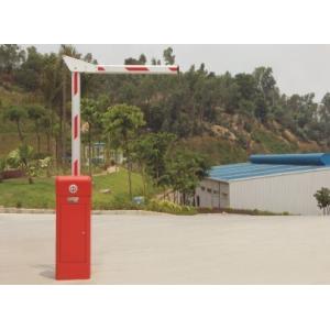 China Powder Coating Steel Automatic Boom Gates , Remote Control Driveway Barriers on sale