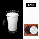 China Wholesale Disposable Coffee Cup 12oz Paper Cup Single Wall Paper Cup