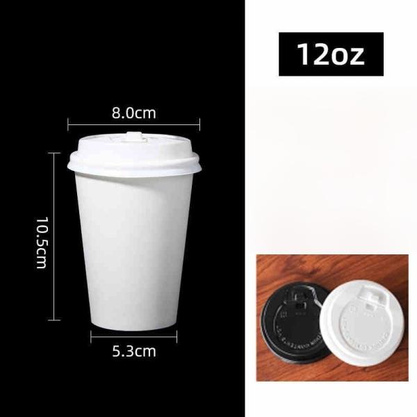China Wholesale Disposable Coffee Cup 12oz Paper Cup Single Wall Paper Cup