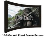 Buy cheap Quality Assurance Cinema Projector Screens 100 Inch DIY Curved Fixed Frame Wall Mounted from wholesalers