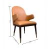 Buy cheap Customized brown Dining Chairs PU Leather Hotel Furniture Medium Back from wholesalers
