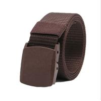 Buy cheap Jacquard Plastic Buckle Nylon Belt 2.5mm Thick Canvas Fabric Belt product