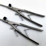 5mm 10mm Diameter V-Shaped Curved Jaw Needle Holder for Medical Operation from