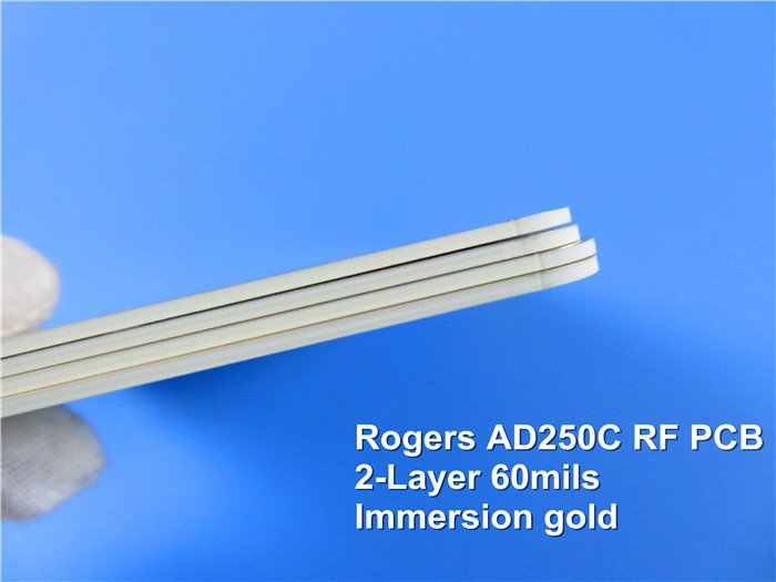 AD250C 1.524mm High Frequency PCB With Black Solder Mask