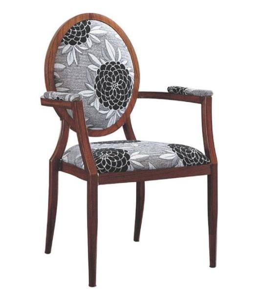 Buy cheap YLX-6021 Aluminium/Steel Wood Imitation Armrest Restaurant Dining Chair from wholesalers